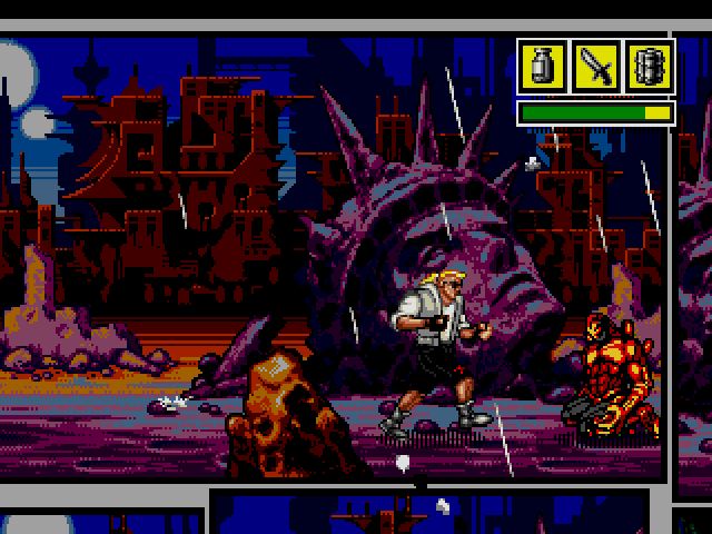 Comix Zone screenshot - Episode 1: Night of the Mutants – Page 1